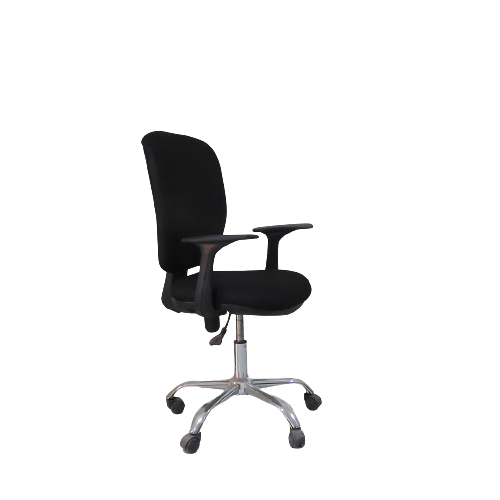 zach staff chair low back black