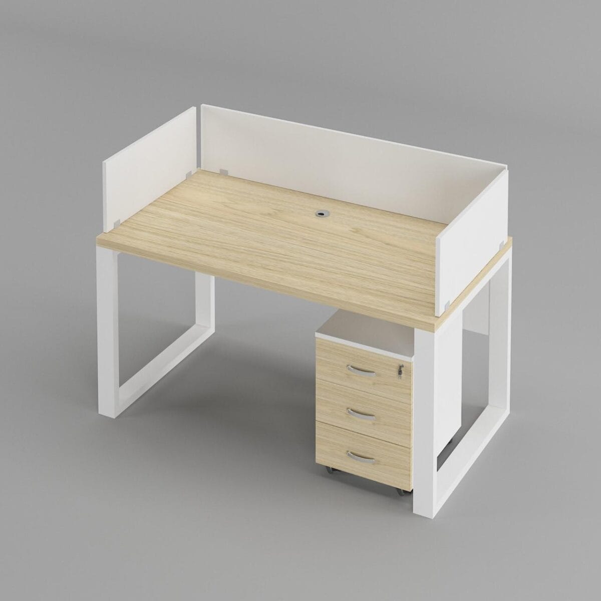 1-Seat Desk With Partition