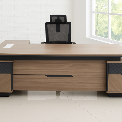 2.4M Executive Desk – Premium Office Desk for Corporate and Co-Working Spaces with storage and spacious workspace