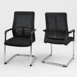 Ergonomic visitor chair for offices, receptions, and meeting rooms