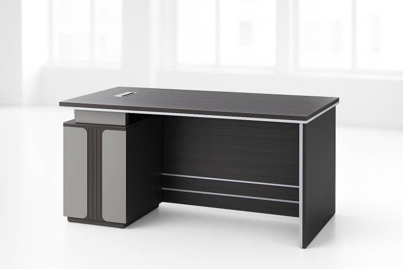 Modern Executive Office Desk with Storage – Ideal for Corporate Offices & Co-Working Spaces
