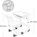 School Seat & Desk Set - Image 2