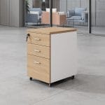 Movable 3-drawer pedestal - Image 3