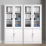 2-door lockable steel cabinet - Image 2