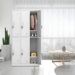 6-locker metallic filing cabinet