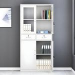 2-door metallic office filing cabinet - Image 3