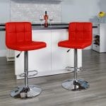 Swivel barstool-red - Image 3