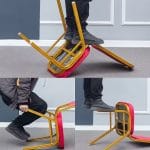 Stackable red banquet chair - Image 2