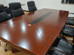 8-seater mahogany conference table - Image 2