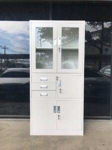 Steel Filing Cabinet with Safe