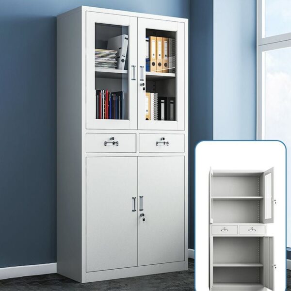 Half Glass Filing Cabinet (Model 1744)