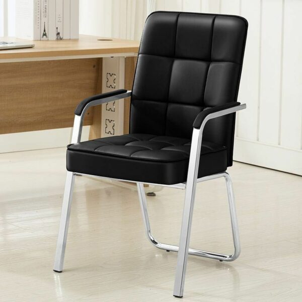 Medium Back Leather Visitor Chair