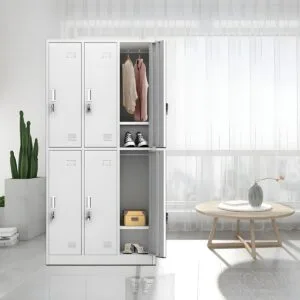6-Locker Metallic Filing Cabinet