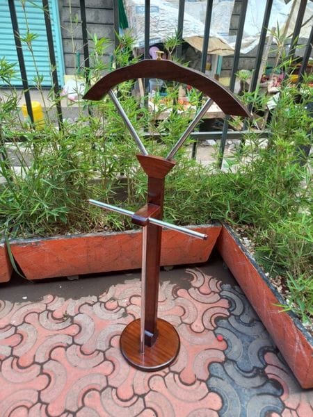 Mahogany Coat Hanger - Curved Front Design