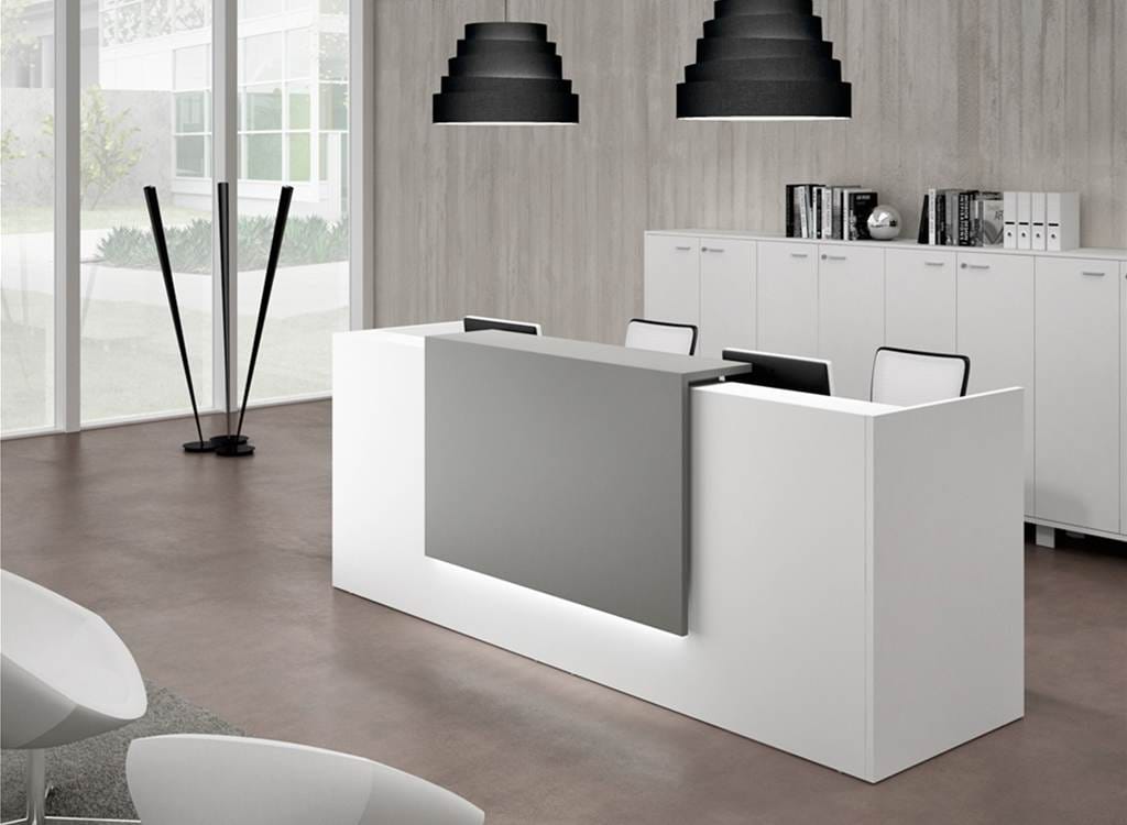 1.8M (1800mm) Reception Desk - with Central Lock System