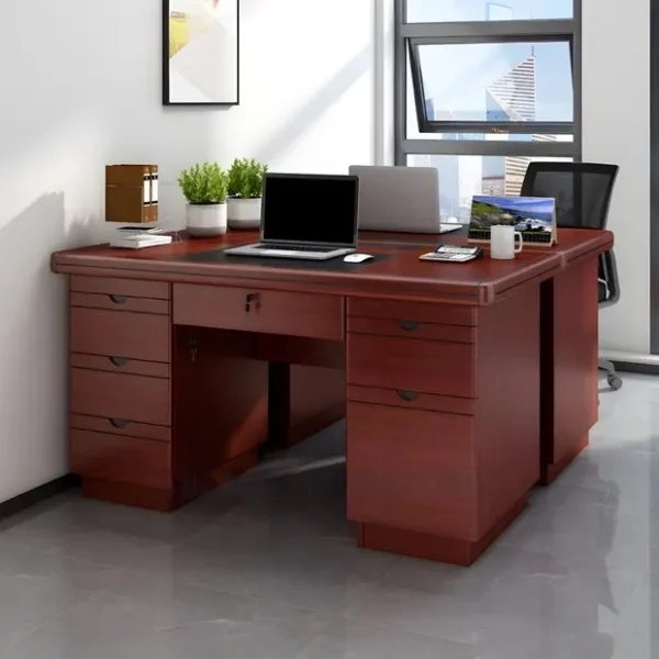 1.2M (1200mm) Executive Office Desk - with 3-Drawer Pedestal