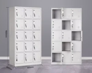 15-Locker Office Filing Cabinet