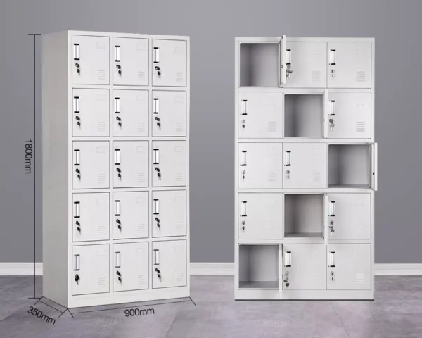 15-Locker Office Filing Cabinet