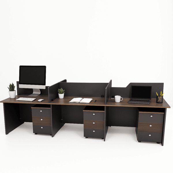 Modern 6-Person Workstation