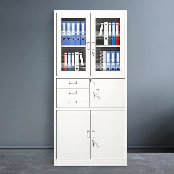 2-Door Office Filing Cabinet with Safe