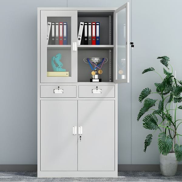 2-Door Metallic Office Filing Cabinet