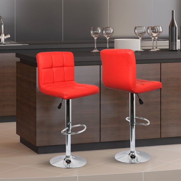 Red Swivel Barstool (Model 1681)