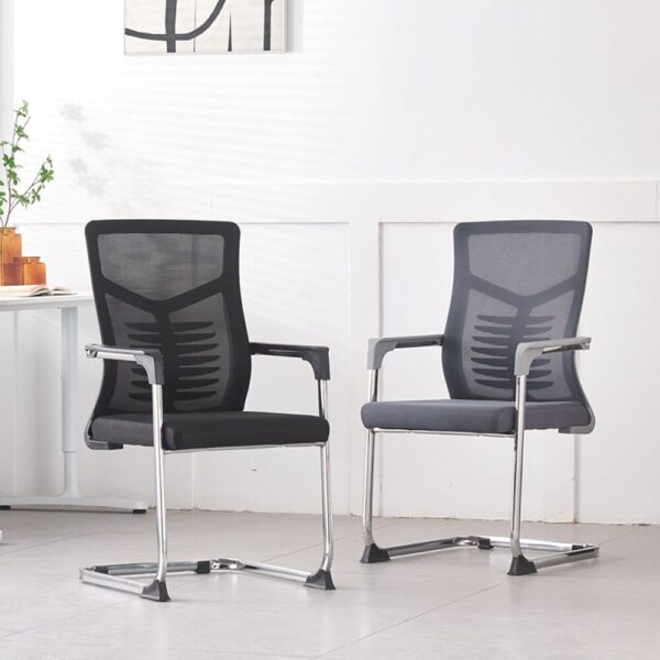 Mesh Office Visitor Seat - Curved Front Design