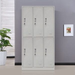 6-Lockers Metal Cabinet