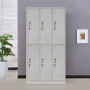 6-Lockers Metal Cabinet
