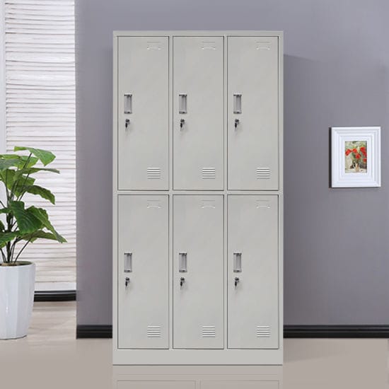 6-Lockers Metal Cabinet