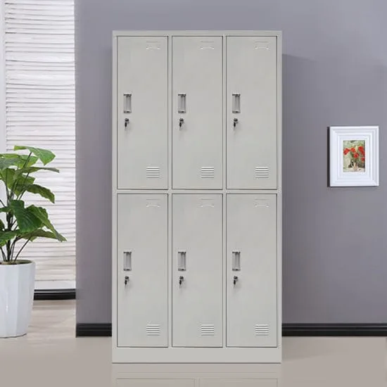 6-Lockers Metal Cabinet