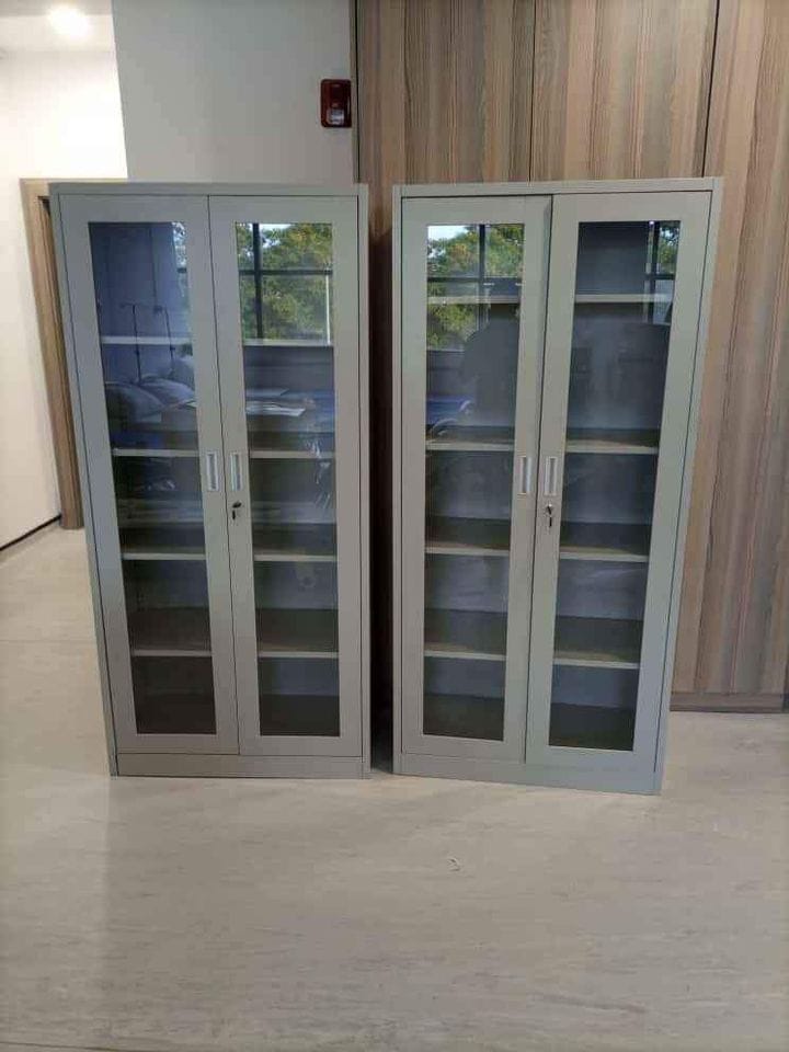 Full Glass Filing Cabinet - Full Glass Doors