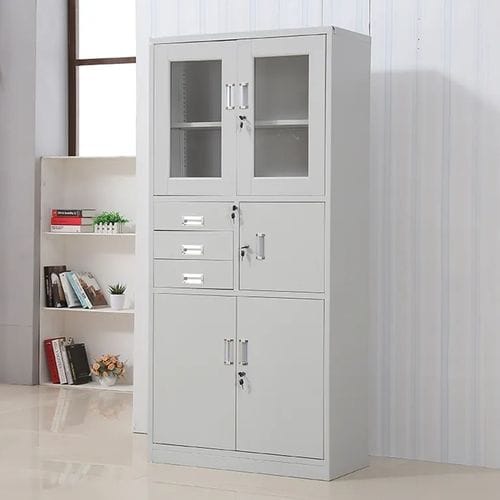 Office Filing Cabinet - L-Shaped Configuration