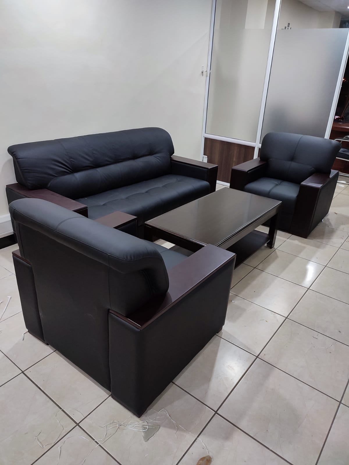 Vip Five Seater Leather Sofa