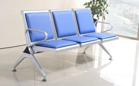 Blue Reception Bench
