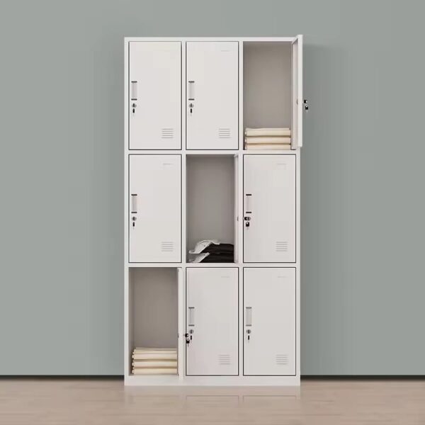 9-Locker Storage Cabinet