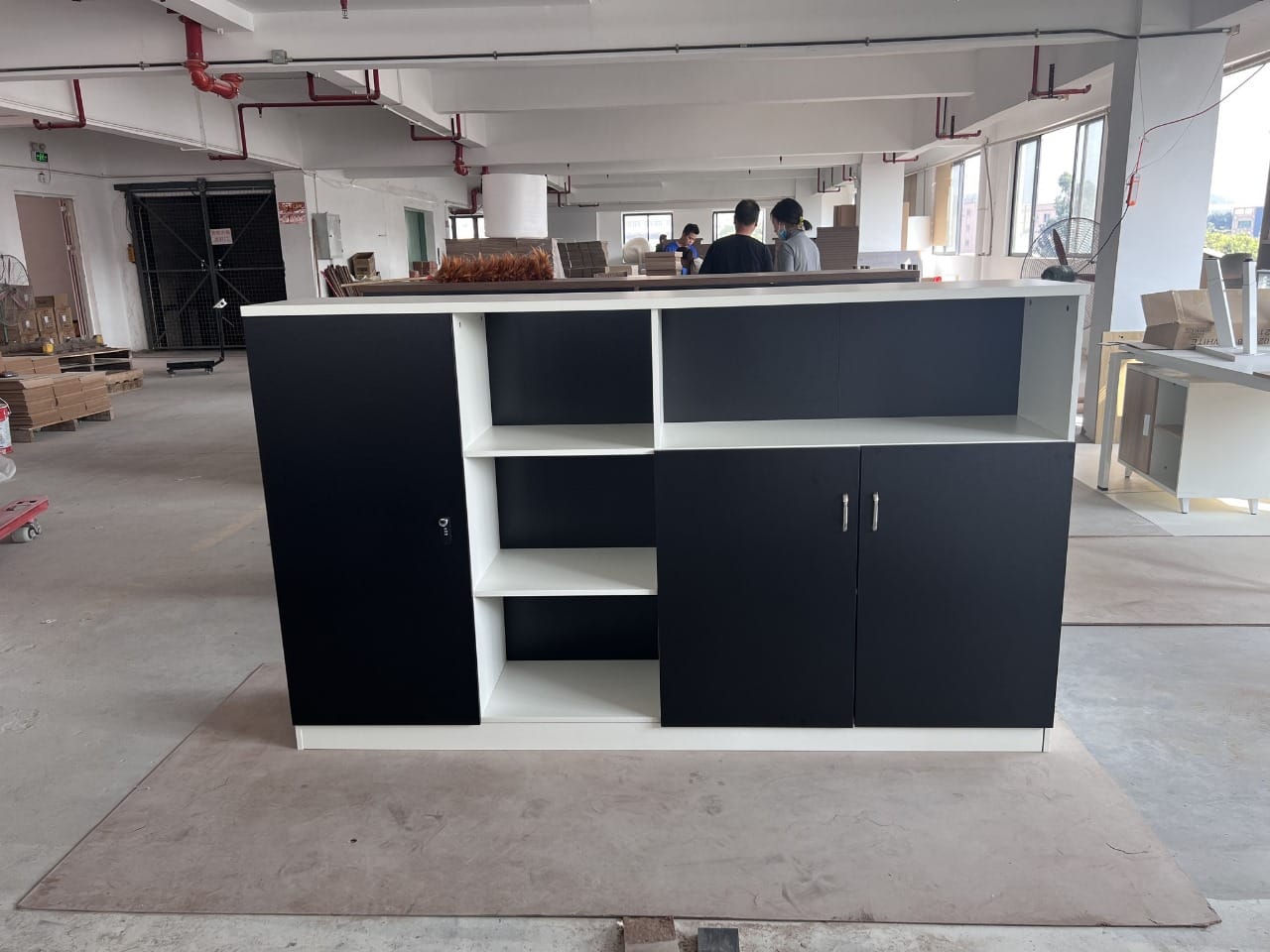 3-Door Wooden Credenza