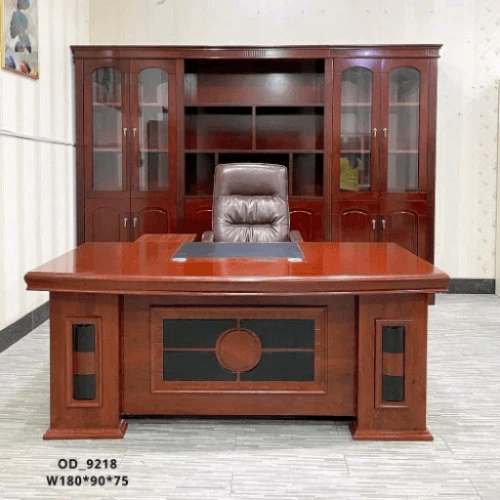 1.8M Executive Office Desk - with Upper Hutch & Shelves