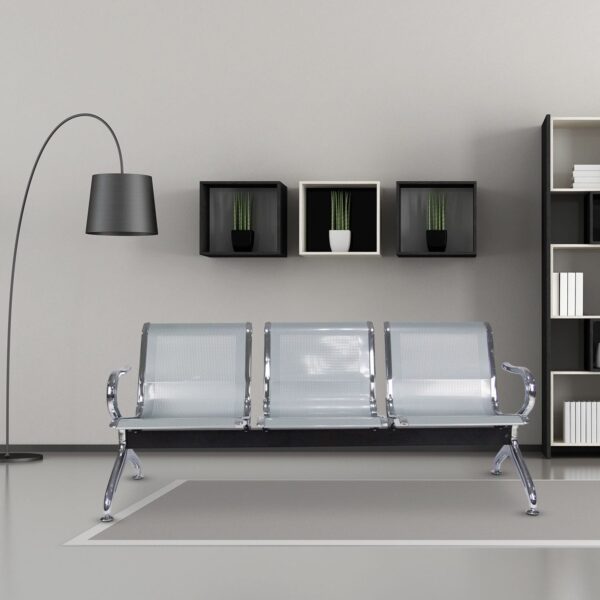 3-Seater Non-Padded Waiting Bench