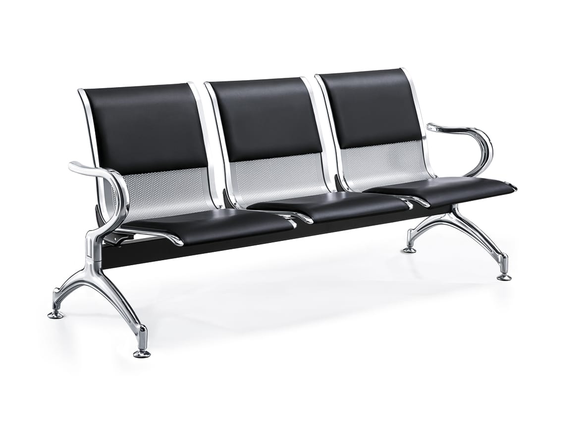 Padded 3 Link Waiting Bench